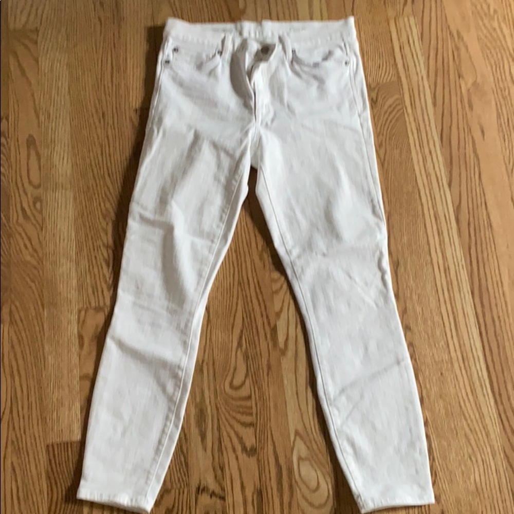 Gap white stretch true skinny ankle Jeans
